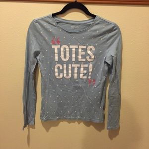 Blue Long Sleeve Tee